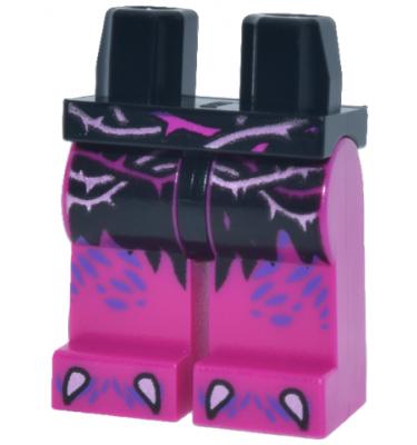 Minifigura láb - mintás/matricás