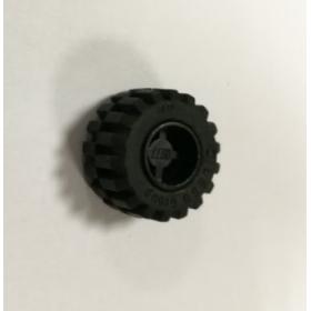 Kerék 11mm D. x 12mm, fekete gumiabronccsal Offset futófelülettel™