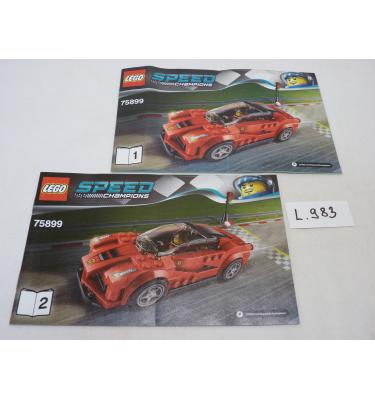 Lego Speed Champions 75899 - CSAK ÖSSZERAKÁSI ÚTMUTATÓ!