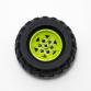 Kerék 43.2mm D. x 26mm, fekete 81.6 x 38 R gumiabronccsal (Technic Racing)