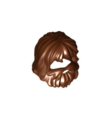 Minifigura haj szakállal