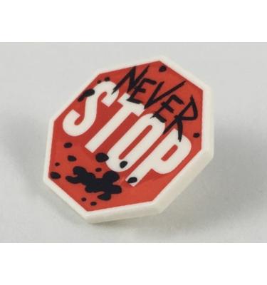 STOP tábla - mintás/matricás