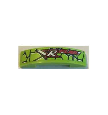 Lejtő, íves 4 x 1 x 2/3 Dupla - mintás/matricás