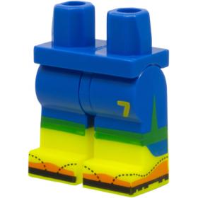 Minifigura láb - mintás/matricás™