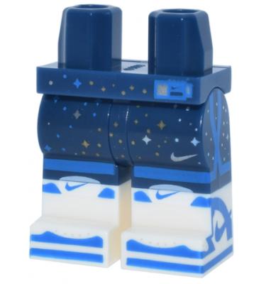 Minifigura láb - mintás/matricás