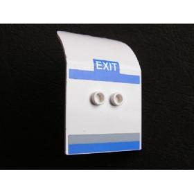 Repülőgép ajtó 2 x 4 x 6 ívelt - mintás/matricás™