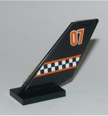 Jármű farok elem 2 x 4 x 6 - MINDKÉT OLDAL MINTÁS / MATRICÁS