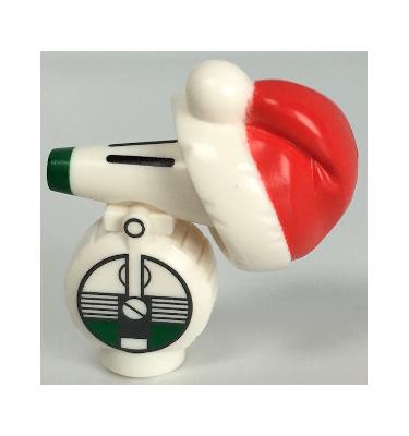 D-O minifigura mikulássapkával