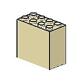 Kocka 2 x 4 x 3
