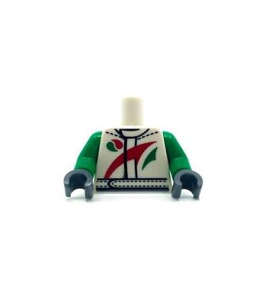 Figura felsőtest kezekkel - mintás/matricás