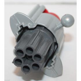 Lövedékvető / Bionicle fegyver piros dugattyúval és sötétkékesszürke csővel (Cordak Blaster)™