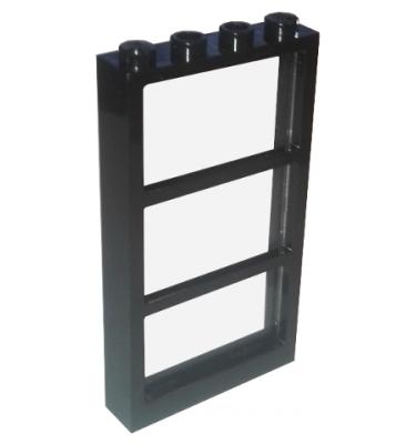 Ablak 1 x 4 x 6, átlátszó üveggel