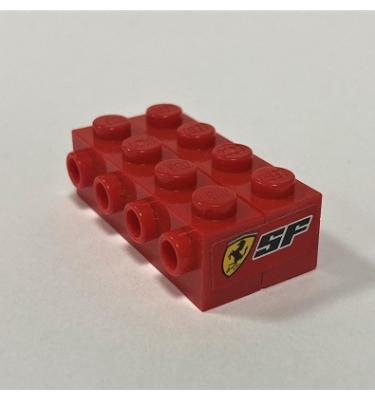 Matricás összeszerelt elem 4 x 2 x 1 (1 db 1 x 4 kocka + 1db 1 x 4 módosított kocka összeszerelve) - MINDKÉT OLDAL MATRICÁS