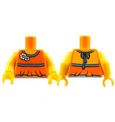 Figura felsőtest kezekkel - mintás/matricás