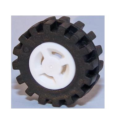 Kerék, 8mm D. x 6mm felni gumival