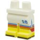 Minifigura láb - mintás/matricás