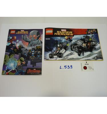 Lego Super Heroes 76030 - CSAK ÖSSZERAKÁSI ÚTMUTATÓ!