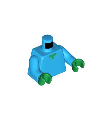 Figura felsőtest kezekkel - mintás/matricás