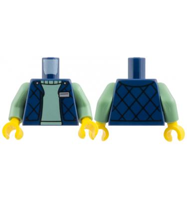 Figura felsőtest kezekkel - mintás/matricás