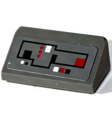 Lejtő 30° 1 x 2 x 2/3 - mintás/matricás