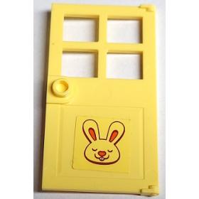 Ajtó 1 x 4 x 6, fogantyúval - mintás/matricás™