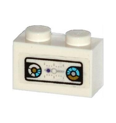 Kocka 1 x 2 - mintás/matricás