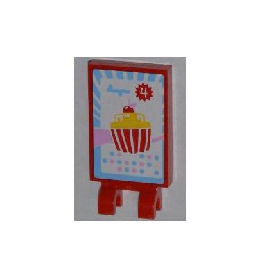 Módosított csempe 2 x 3 - mintás/matricás