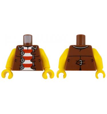 Figura felsőtest kezekkel - mintás/matricás
