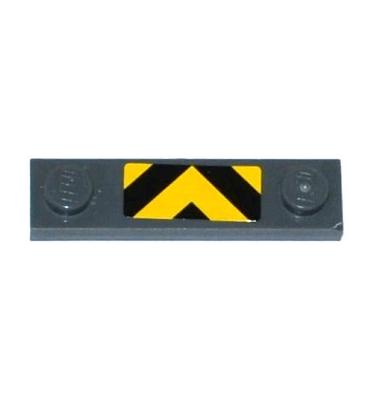 1 x 4 módosított lapos elem - mintás/matricás