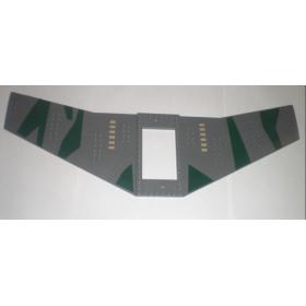 Lapos szárny 20 x 56,  6 x 10 kivágással - mintás/matricás™