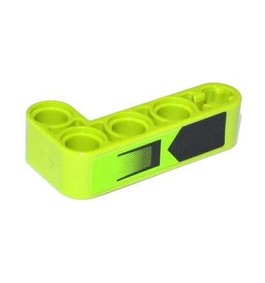 Technic L alakú emelőkar 2 x 4 - mintás/matricás