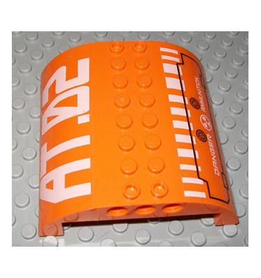 Lejtő, íves 8 x 8 x 2 Dupla - mintás/matricás