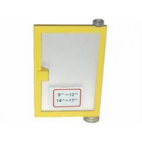 Ajtó 1 x 4 x 5 (jobb) átlátszó üveggel  - mintás/matricás™