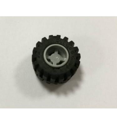 Kerék 11mm D. x 12mm, fekete gumiabronccsal Offset futófelülettel