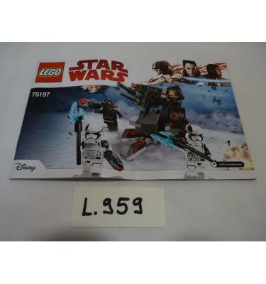 Lego Star Wars 75197 - CSAK ÖSSZERAKÁSI ÚTMUTATÓ!