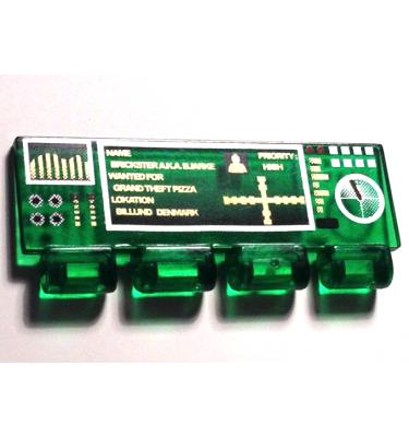 Szélvédő 1 x 4 x 1 1/3 - mintás/matricás