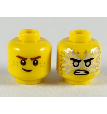 Minifigura fej (kétoldalas)