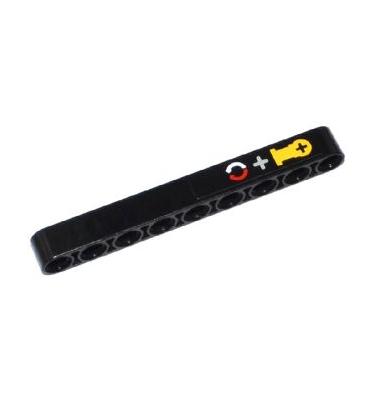 Technic emelőkar 1 x 9 - mintás/matricás