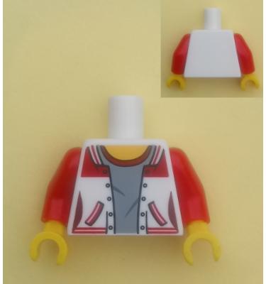 Figura felsőtest kezekkel - mintás/matricás