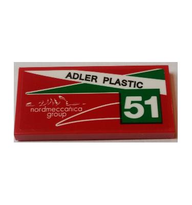 Csempe 2 x 4 - mintás/matricás