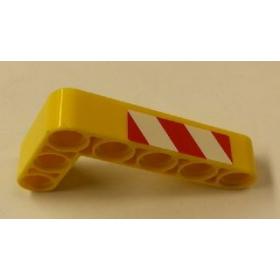 Technic L alakú emelőkar 3 x 5 - mintás/matricás™