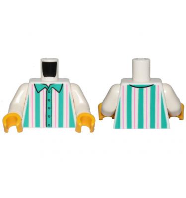 Figura felsőtest kezekkel - mintás/matricás