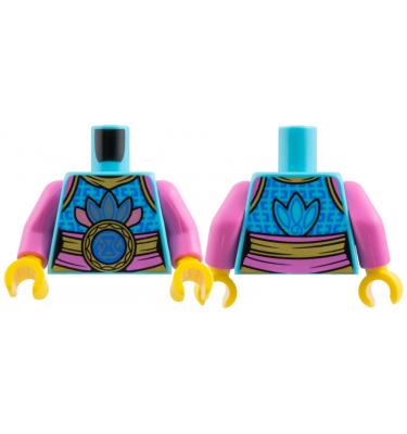 Figura felsőtest kezekkel - mintás/matricás