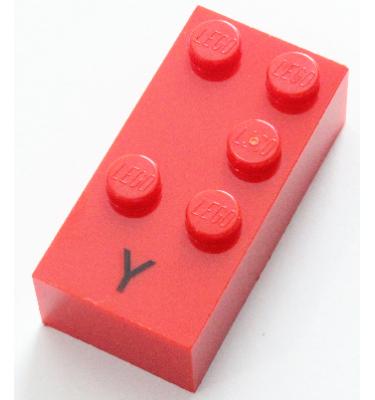 Braille-írásos kocka 2 x 4 (Y)