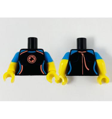 Figura felsőtest kezekkel - mintás/matricás