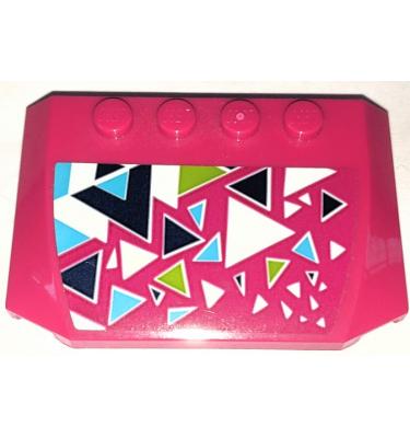 Ék elem 4 x 6 x 2/3 - mintás/matricás