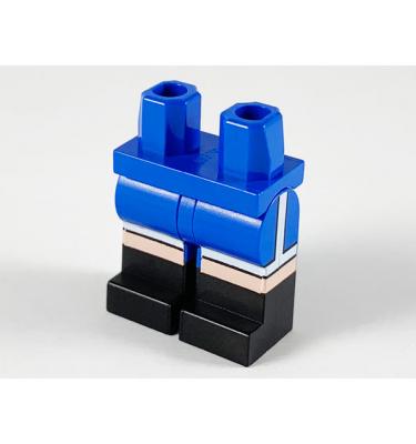 Minifigura csípő és lábak - mintás/matricás