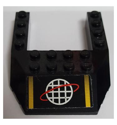 6 x 8 lejtő elem kivágással - mintás/matricás