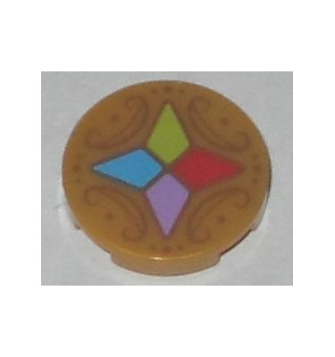 2 x 2 kerek csempe - mintás/matricás