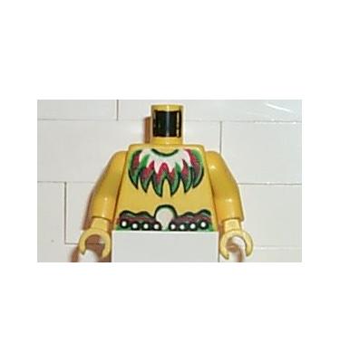 Figura felsőtest kezekkel - mintás/matricás